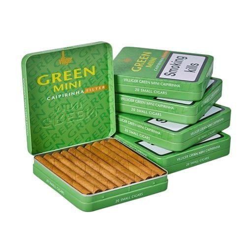 Villiger Mini Cigarillos Green Caipirinha Filtered